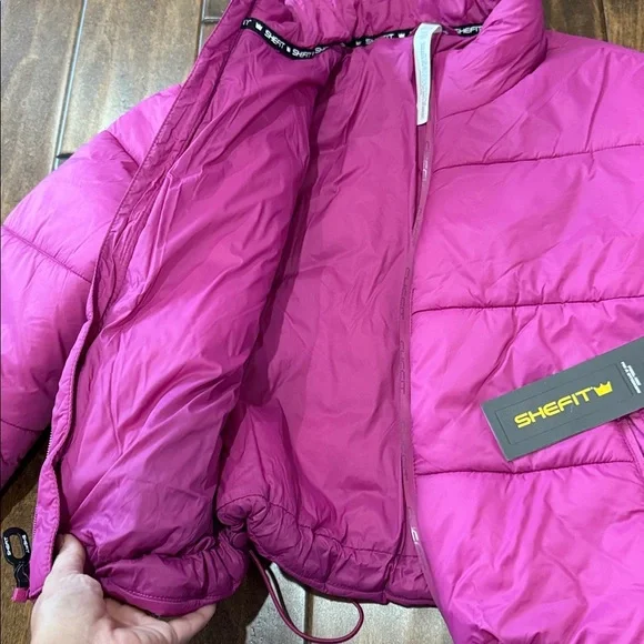 NWT Plum color  Puffer Jacket - Picture 3 of 5